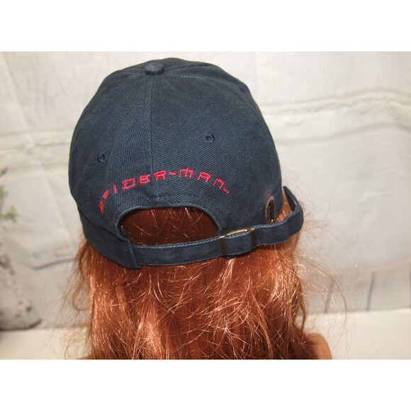 Spiderman Promo Trucker Hat Stone washed Look Metal Strap back Unisex Adult - Picture 4 of 4